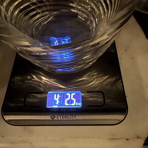 Crystal Ice Bucket with Stainless Handle Made in Japan - Picture 7 of 7